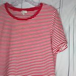 Ella Moss  Red And White Striped Women's Top Photo 1