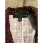 Harvé Benard  Blazer Women Medium Long Sleeve Padded Shoulder Collar Open Button Photo 7