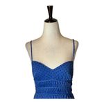 TALULAH La Maison  Dress Womens Small Blue And‎ Black Polka Dot Sorrento Midi Photo 4