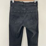 Mother Insider Crop Step Fray jeans Not Guilty 26 Black Photo 8