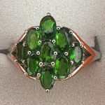 Sterling Silver Chrome Diopside Ring Marked AIRA Size 7 Photo 0