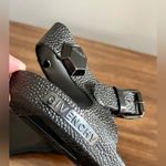 Givenchy  Black Rubber Jellies, Stingray-Pattern, Jeweled Sandals, Size 36 Photo 5