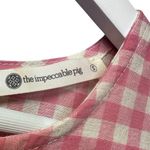 The Impeccable Pig Pink Gingham Ruffle Sleeve Dress Small Southern Charm EUC Photo 4