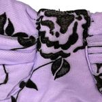 Vintage Purple and Black Floral Print Nightgown Size Small Photo 4