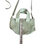 Victoria's Secret PINK Mini Satin Aqua Tote Crossbody Bag Photo 2