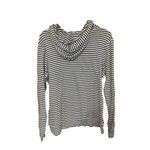 Caslon  Blue and White Striped Nautical Knit Hoodie Size Large Photo 1