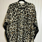 Riah Fashion Lightweight flowy animal print open front short sleeve kimono one size G44 Photo 1