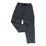 REI UPF 50+ Women Grey Convertible Cargo Pants Size 8 Belted Zipper Leg Outdoor Gray Photo 1