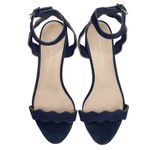 Loeffler Randall ミ Emi Wavy Ankle Wrap Strap Heel Sandals ミ Eclipse Suede ミ 7.5M Photo 1