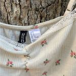 Floral Lace Trim Cami Top Pink Photo 3