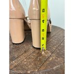 Maje Patent Leather Block Heel Sandals Rhinestone Ankle Strap Rose Blush 40 Photo 5