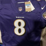 NFL Team Apparel Men's Baltimore Ravens Lamar Jackson Nike Purple Game Jersey Photo 5