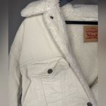 Levi's  Sherpa lined jacket XS cream NWT womens Corduroy - pockets trucker jacket Photo 4