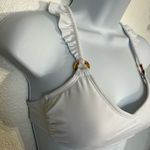 Xhilaration White Ruffle Racerback Bikini Bra Size S(0-2) Swimwear NWT Photo 3