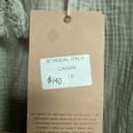 Scandal Italy Cassia Sz S Pull On Drawstring Elastic Beach Pants Side Button Tan Photo 7