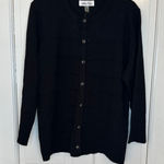 Melissa Paige  Black Button Down Cardigan size L‎ NWT Photo 0