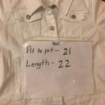 Relativity Relatively white denim jacket Size Large button up 4 pockets Photo 4