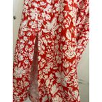 Universal Threads Universal Thread Red Floral Maxi Dress Cut Out Back Slit Cottagecore Sundress S Photo 2