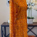Lush Clothing Lush Yellow Dots Printed Long Sleeve Dress L NWT Photo 2