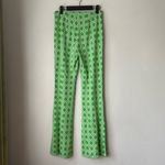 Trina Turk  Tennis Green & White Pattern Bootcut Pant - Billie Jean 0 Photo 6