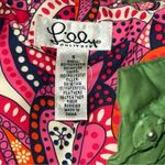 Lilly Pulitzer  Vintage Women’s Size S Green Floral Lined Zip Snap Up Down Vest Photo 5