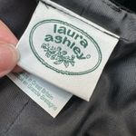 Laura Ashley Vintage Black Velvet A-Line Skirt Classic Career Holiday Size 10 M Photo 7