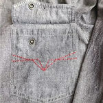 Guess Los Angeles 1981: Limited Edition Gray Button Down Denim Shirt Size s Photo 7