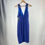 NWT Lulus Idina Backless Bodycon Midi Dress In Royal Blue Size Extra Small Photo 4