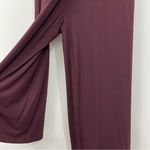 Eileen Fisher  Casis Jumpsuit Lightweight Viscose Jersey Burgundy Wine Photo 4