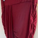 Free People  Twist and Shout draped asymmetrical skirt Red Size Small Photo 2