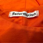 Reformation  Mackenzie Orange Sleeveless Knit Dress Medium M Photo 5