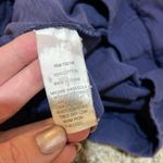 Michael Stars 100% Cotton Cuffed Navy Blue Casual Shorts Elastic Waist Medium Photo 2