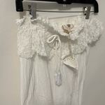 Muche Muchette Bounty White Lace Trim Romper Size undefined Photo 6