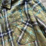 Free People Deconstructed Flannel Plaid Jacket Photo 9