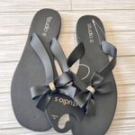 Studio S Womens Black Bow Jeweled Sandals Sz XL 9.5/10.5 Photo 7