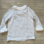 Soft Surroundings  SILVER GRAY‎ HEATHER FAUX FUR APRES SKI SHIRT TUNIC TOP PM NWT Photo 5