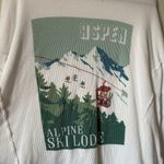 Show Me Your Mumu Bosco Ski Long Sleeve Top White Green Size Medium Photo 3