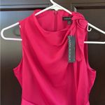 Banana Republic NWT  Tie Neck
Sleeveless Sheath Midi Dress Fuchsia size 0 Photo 1