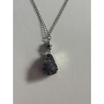 Avenue  Purple Druzy Pendant Necklace NWT Photo 1
