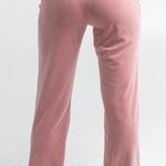 Juicy Couture ππ Classic Logo Velour Track Pants ~ Blushing Pink Large L NWT Photo 1