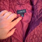 Lands' End  Womens Quilted Front Vest Size Small 6/8 Burgundy Full Zip Primaloft Photo 7