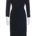Oscar de la Renta SZ 10 black wool Dress Photo 0