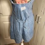 Levi's Women’s Light Blue Button Front Halter Denim Romper Photo 7