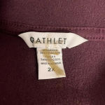 Athleta  Womens Maroon Cozy Sherpa Snap Sweatshirt NWT 2X Photo 5