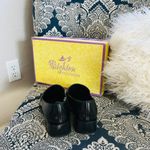 Brighton vintage Dawn blk/chestnut polished calf croc heeled loafers Photo 5