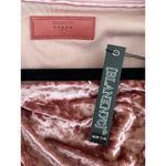 BLANK NYC Crushed Velvet Dusty Rose Pink Asymmetrical Zip Moto Jacket NWT Large Photo 4