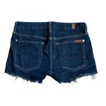 7 For All Mankind Kimmie Crop Cutoff Mid Rise Short Shorts Dark Blue Size 27 Photo 1
