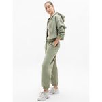 Athleta  XL Forever Fleece Crop Full Zip Hoodie Eucalyptus Photo 2