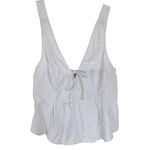 Free People  Mika Stripe Tank Peplum Nautical Top Adjustable Beach Vacation XL Photo 3