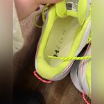 Under Armour  Charged Breathe White/ Neon Green Athletic Running Sneakers Size 7 Photo 8